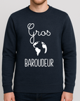 Sweat Homme Gros Baroudeur Bleu Marine Chiné