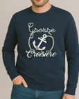 Sweat Homme Grosse Croisiere Bleu Marine