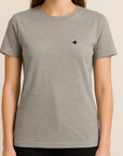T-Shirt col rond jersey coupe ajustée - Femme
