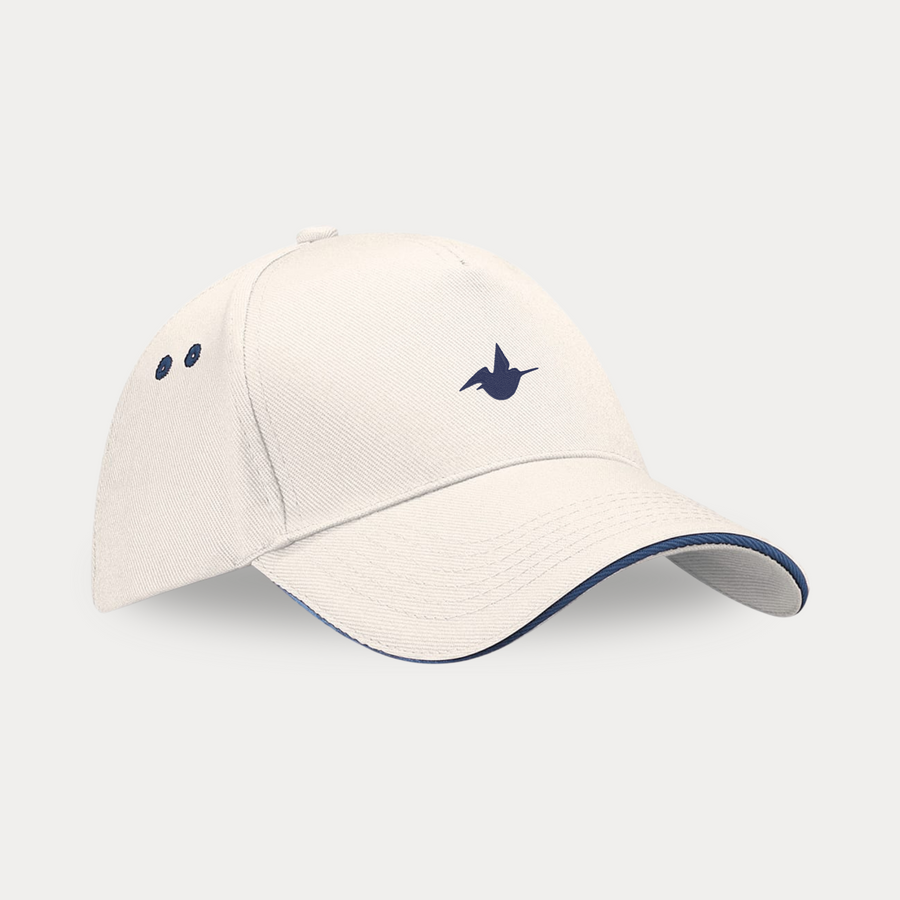 Casquette Baseball Beige / Bleu Marine Face
