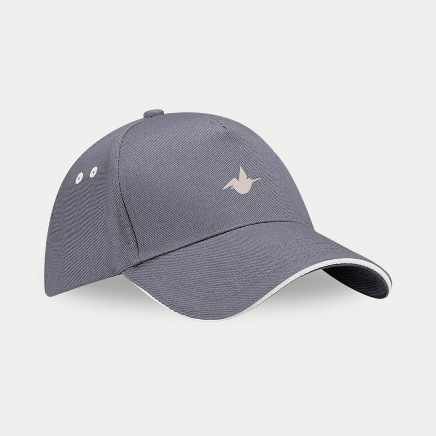 Casquette Baseball Gris Graphite / Gris Huitre Face