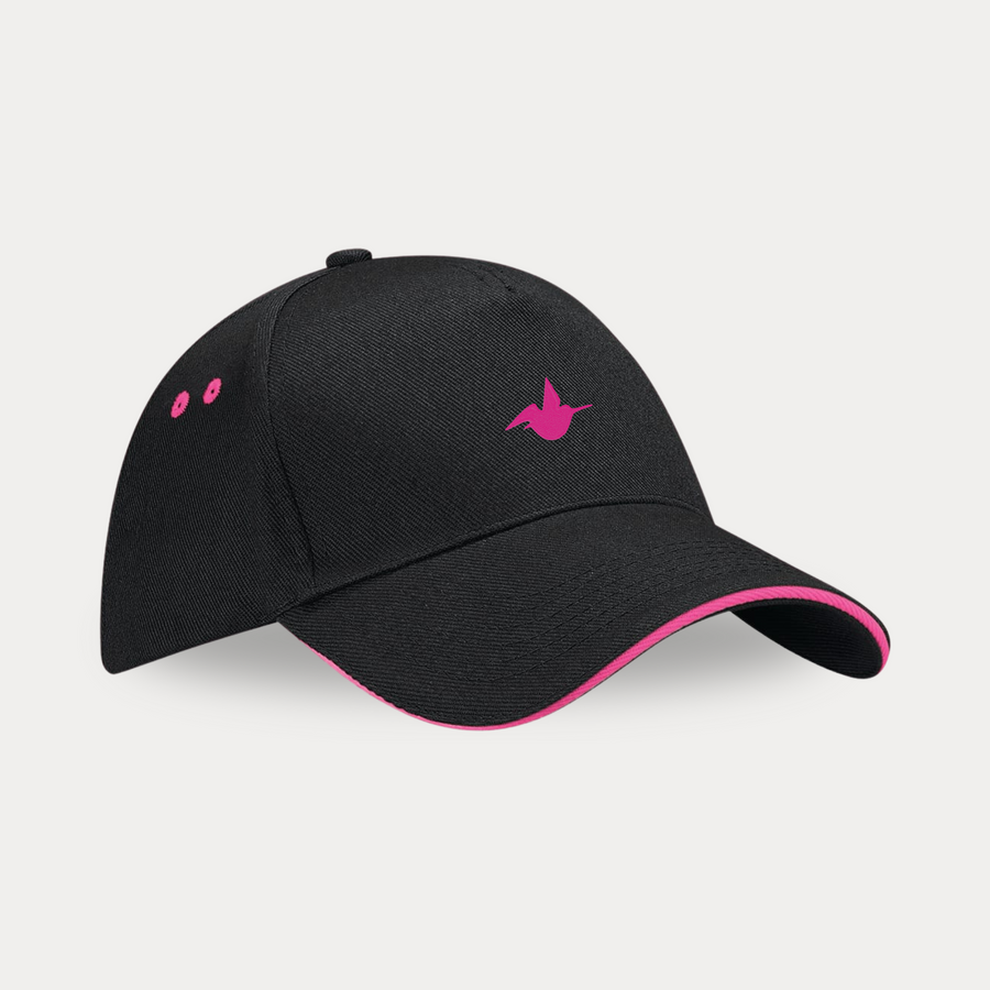 Casquette Baseball Noir / Fuchsia Face