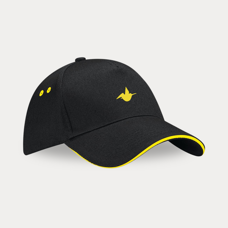 Casquette Baseball Noir / Jaune Face