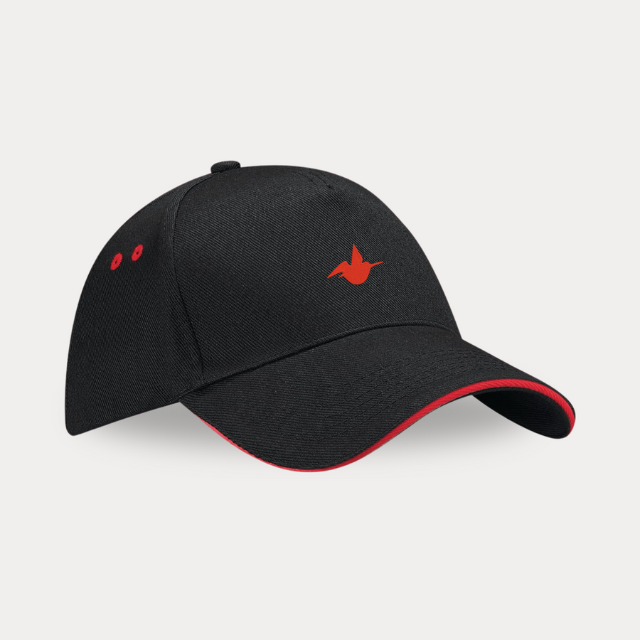 Casquette Baseball Noir / Rouge Face