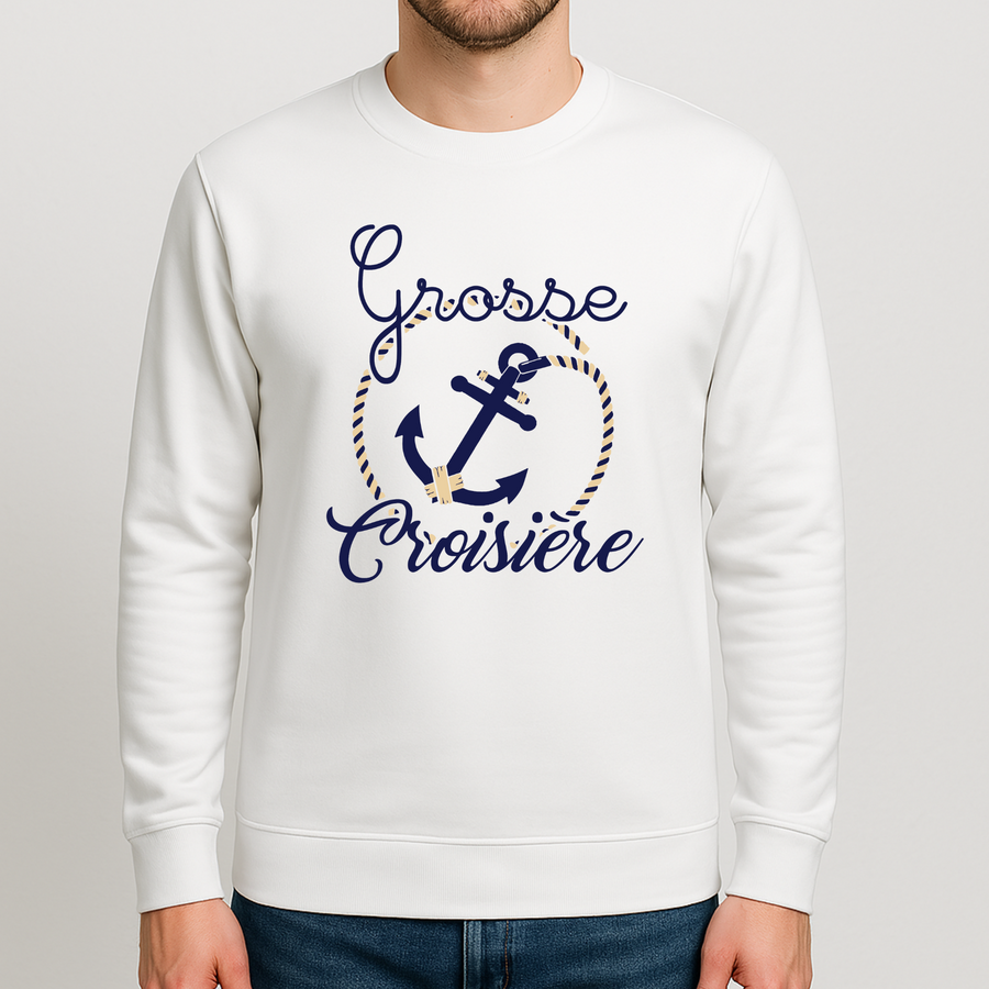 Sweat Homme Grosse Croisiere Blanc